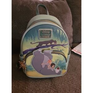 Rare Loungefly Disney's The Jungle Book Mini Backpack New